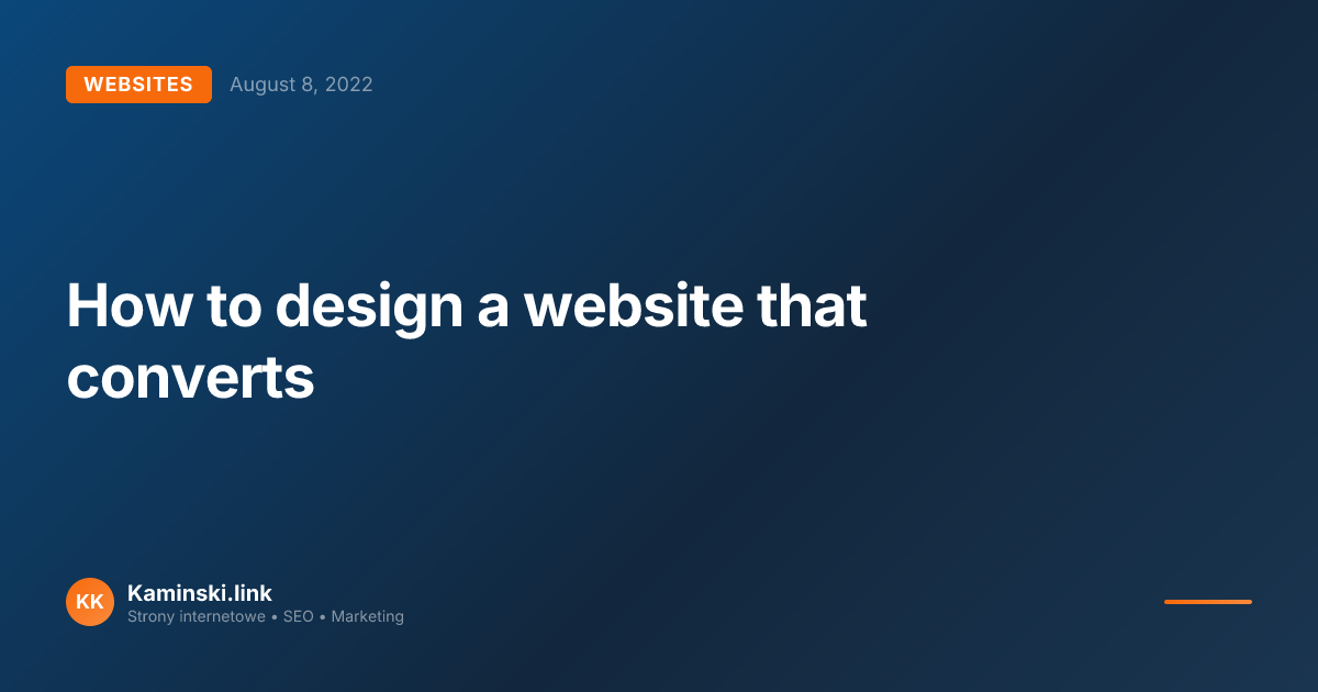 How to design a website that converts